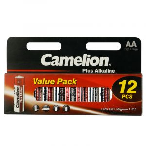 باتری قلمی Camelion Plus Alkaline LR6 1.5V AA بسته ۱۲ عددی